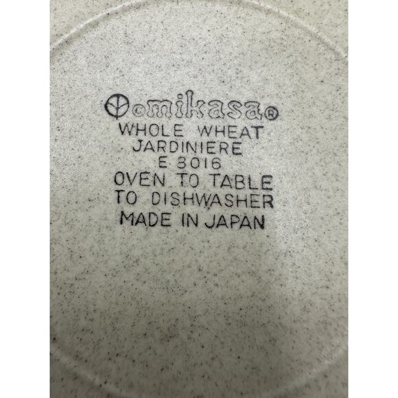 Mikasa Vintage Wheat Brown Stoneware 8” Salad Plates Set Of 4 - Picture 6 of 7
